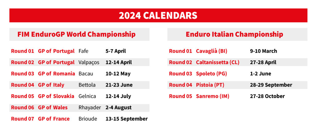 2024 Honda RedMoto Enduro Team - Calendars