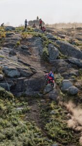 Max Ahlin and Valentino Corsi secured valuable results at EnduroGP Round 5 in Fafe, boosting their championship campaigns ahead of the season’s second half