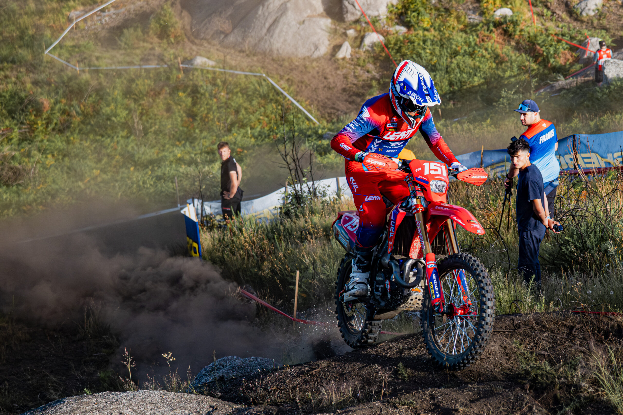Max Ahlin and Valentino Corsi secured valuable results at EnduroGP Round 5 in Fafe, boosting their championship campaigns ahead of the season’s second half