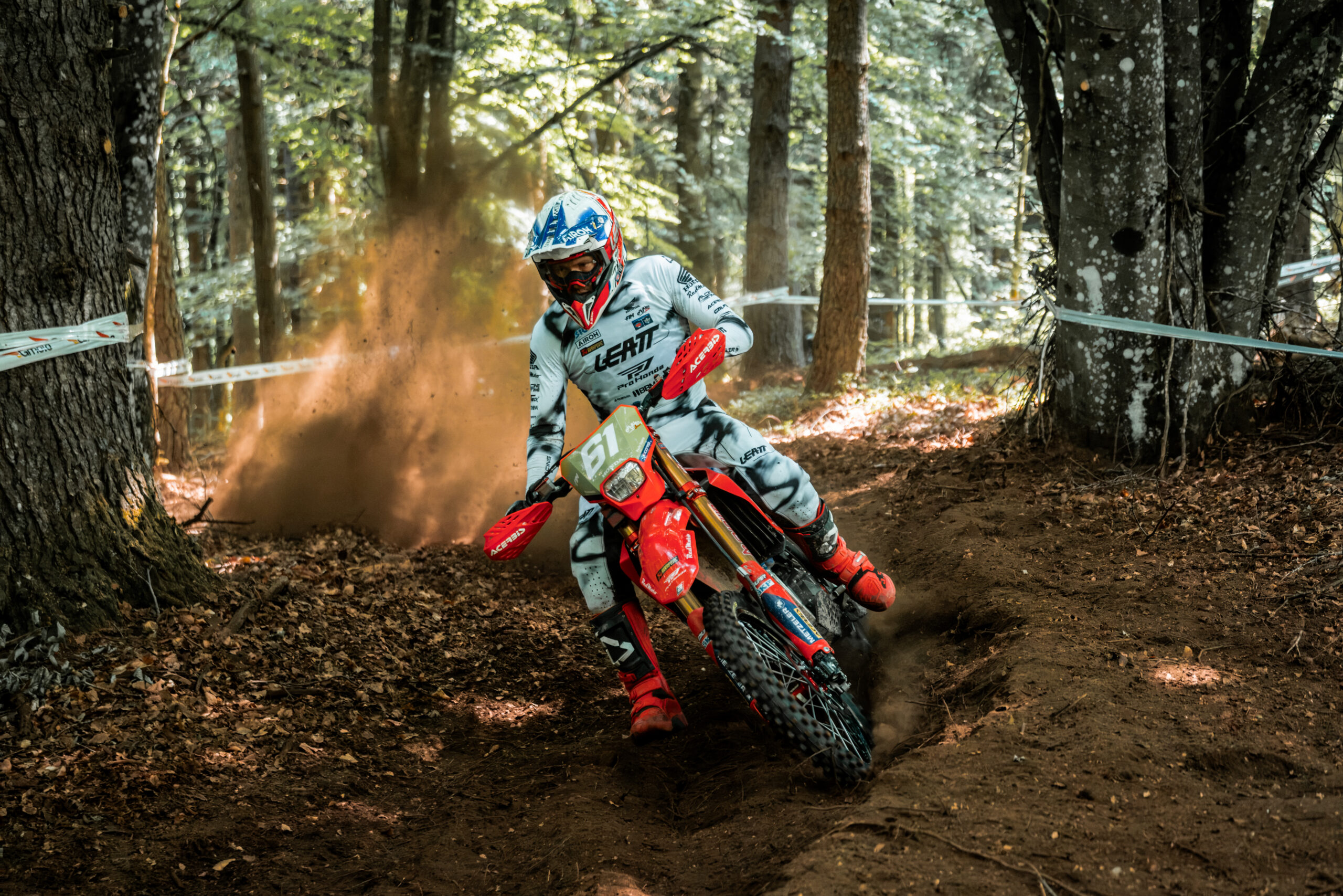 Honda Racing RedMoto Enduro Team impressed at the EnduroGP of France with strong performances from Ahlin, Bernardini and Corsi in front of an incredible Saint-Agrève crowd