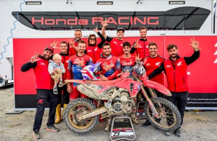 EnduroGP Wales 2025: Honda RedMoto Racing riders in action— Morettini, Bernardini, Blanjoue in action at the Welsh round. Watch the gallery