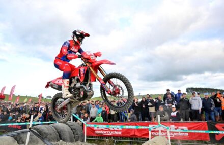 EnduroGP Wales 2025: Honda RedMoto Racing riders in action— Morettini, Bernardini, Blanjoue in action at the Welsh round. Watch the gallery