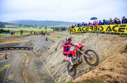 EnduroGP Wales 2025: Honda RedMoto Racing riders in action— Morettini, Bernardini, Blanjoue in action at the Welsh round. Watch the gallery