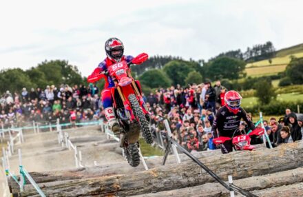 EnduroGP Wales 2025: Honda RedMoto Racing riders in action— Morettini, Bernardini, Blanjoue in action at the Welsh round. Watch the gallery