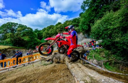 EnduroGP Wales 2025: Honda RedMoto Racing riders in action— Morettini, Bernardini, Blanjoue in action at the Welsh round. Watch the gallery