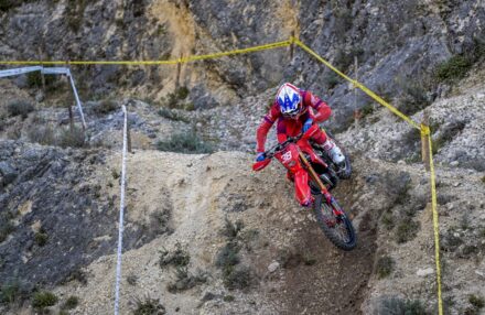 Podium finishes for Holcombe, Bernardini, and Morettini at the 2025 Assoluti d’Italia opener. Explore our gallery of Honda Racing RedMoto Enduro Team in action!