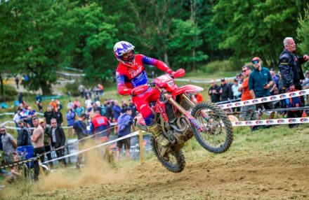 EnduroGP Wales 2025: Honda RedMoto Racing riders in action— Morettini, Bernardini, Blanjoue in action at the Welsh round. Watch the gallery