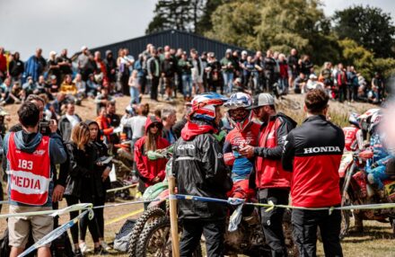 EnduroGP Wales 2025: Honda RedMoto Racing riders in action— Morettini, Bernardini, Blanjoue in action at the Welsh round. Watch the gallery