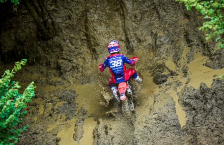 EnduroGP Wales 2025: Honda RedMoto Racing riders in action— Morettini, Bernardini, Blanjoue in action at the Welsh round. Watch the gallery