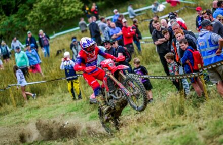 EnduroGP Wales 2025: Honda RedMoto Racing riders in action— Morettini, Bernardini, Blanjoue in action at the Welsh round. Watch the gallery