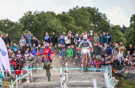 EnduroGP Wales 2025: Honda RedMoto Racing riders in action— Morettini, Bernardini, Blanjoue in action at the Welsh round. Watch the gallery